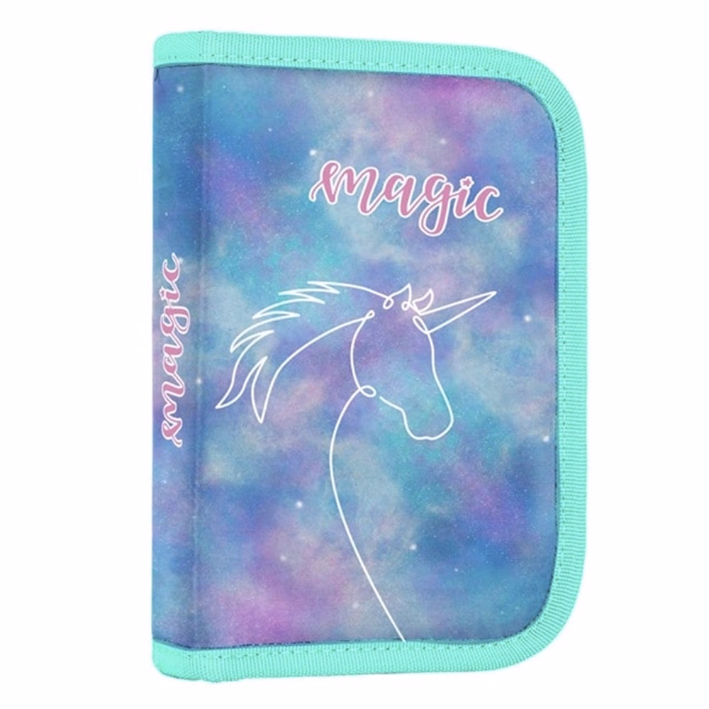 Iskolatáska szett OXY SHERPY 4 részes Unicorn tolltartóval, tornazsákkal és cserélhető matricával