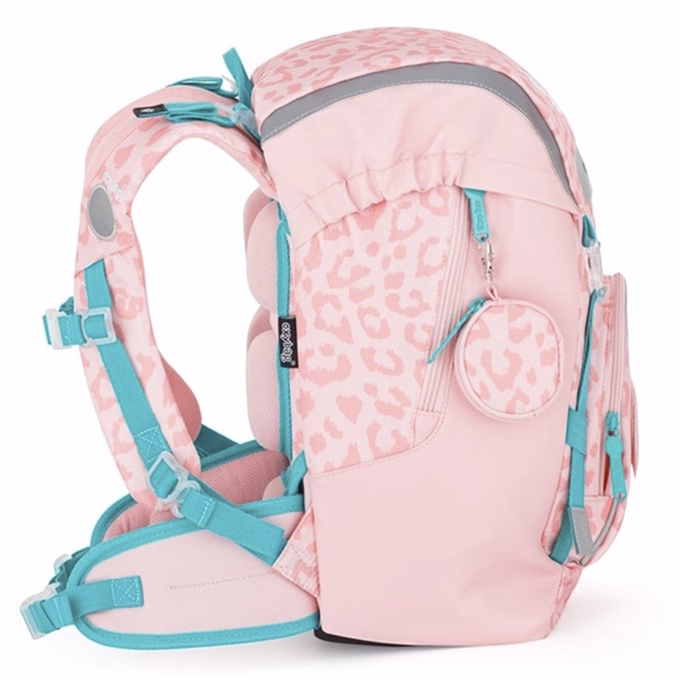 Iskolatáska szett OXY Sky 4 részes Cat tolltartóval, tornazsákkal és cserélhető matricával