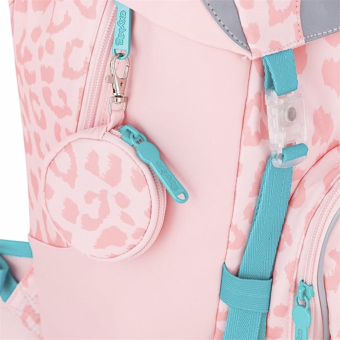 Iskolatáska szett OXY Sky 4 részes Cat tolltartóval, tornazsákkal és cserélhető matricával