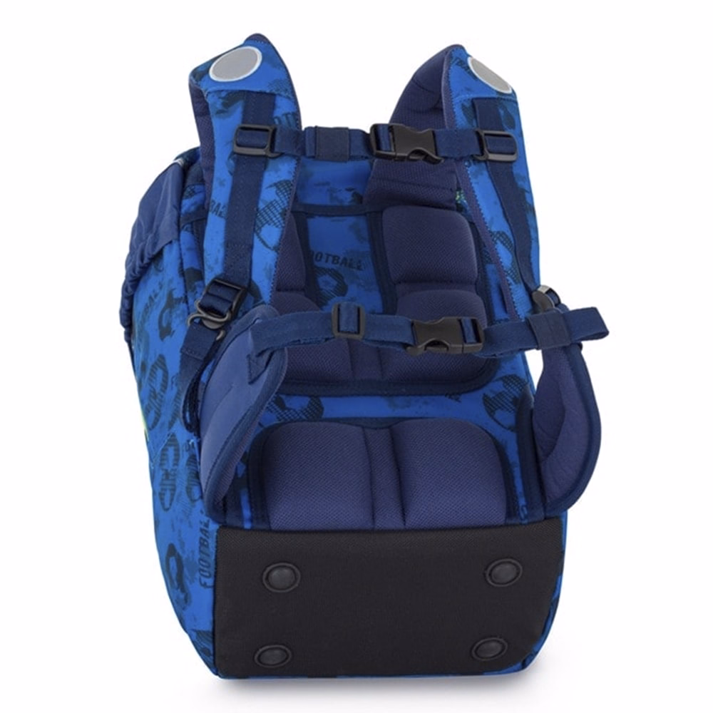 Iskolatáska szett OXY Sky 4 részes Football tolltartóval, tornazsákkal és cserélhető matricával