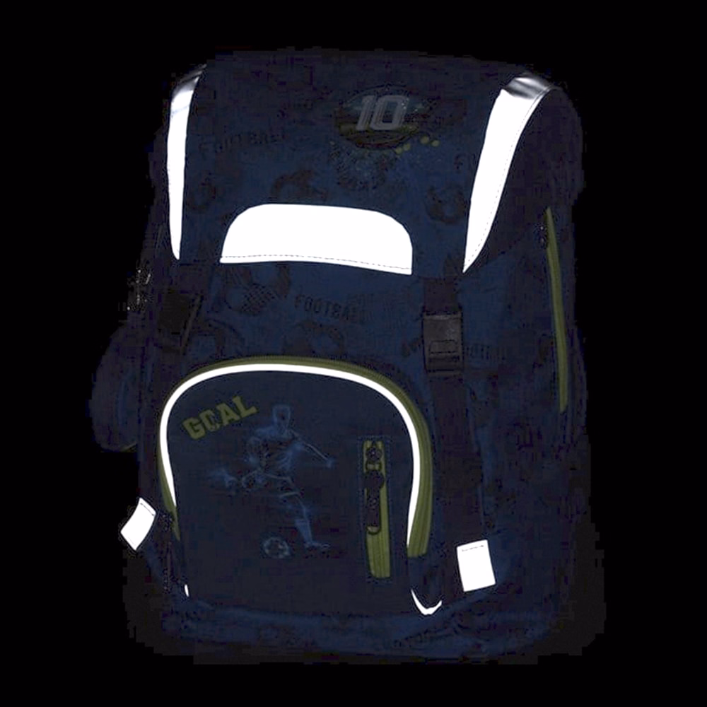 Iskolatáska szett OXY Sky 4 részes Football tolltartóval, tornazsákkal és cserélhető matricával