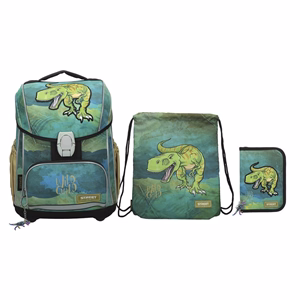 Iskolatáska szett STREET 3 részes Dinosaur