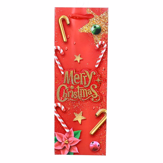 Italtasak CREATIVE 12,8x36x8,2 cm karácsonyi feliratos 3D glitteres zsinórfüles