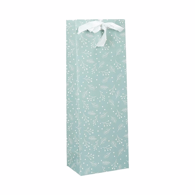 Italtasak CREATIVE Deluxe Plus  13x36x9 cm fagyöngy matt világoszöld sodort füles masnival