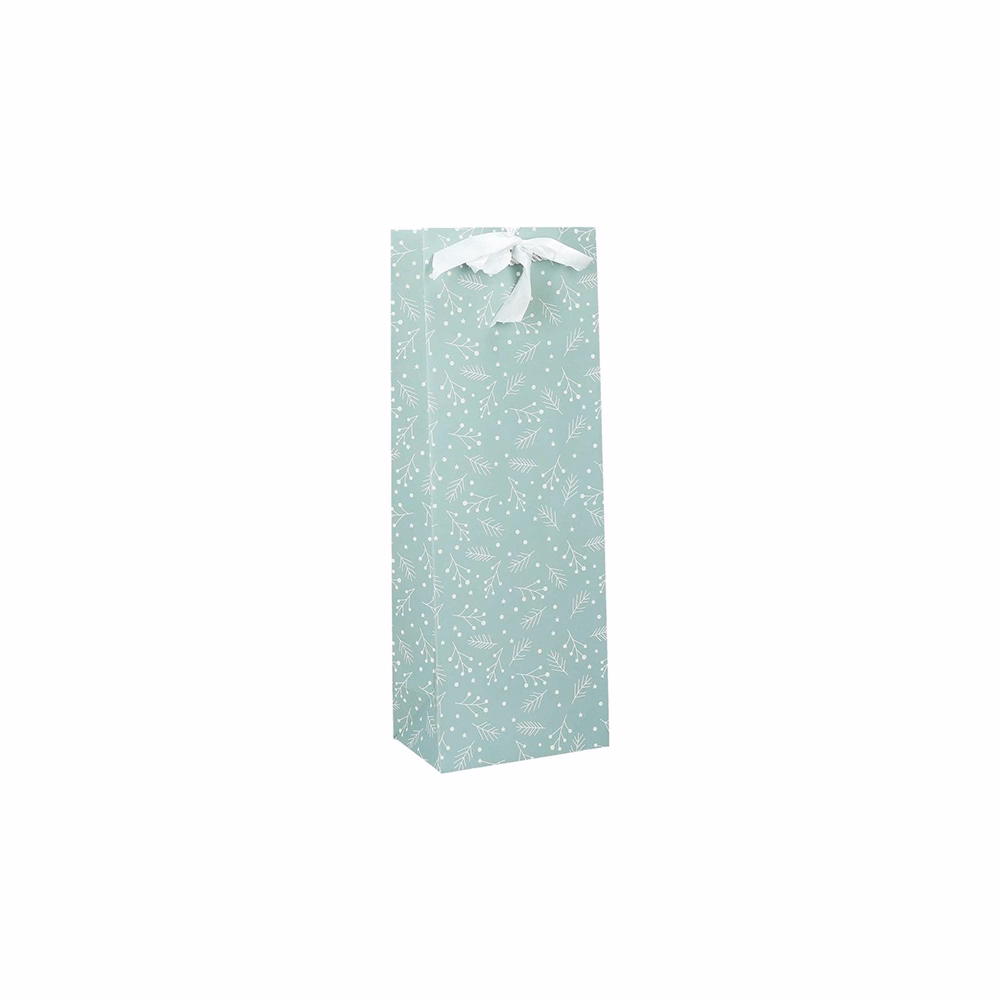 Italtasak CREATIVE Deluxe Plus  13x36x9 cm fagyöngy matt világoszöld sodort füles masnival