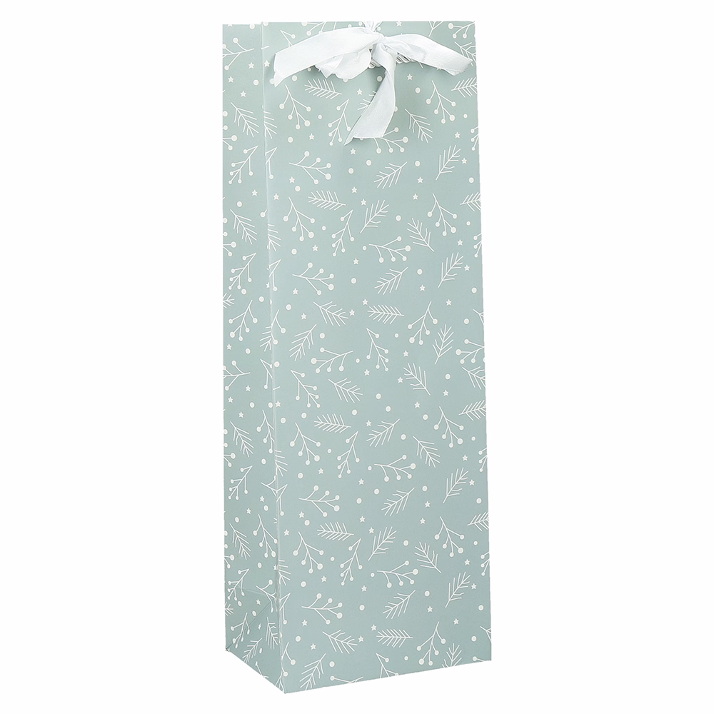 Italtasak CREATIVE Deluxe Plus  13x36x9 cm fagyöngy matt világoszöld sodort füles masnival