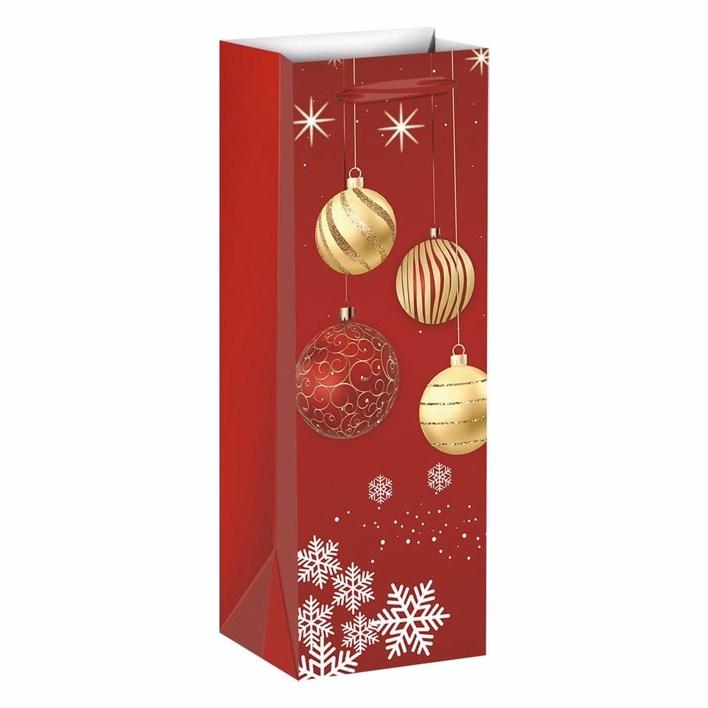 Karácsonyi italtasak CREATIVE Special 13x36x9 cm karácsonyfadísz fényes szalagfüles