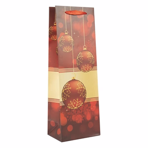 Karácsonyi italtasak CREATIVE Special 13x36x9 cm karácsonyi fényes szalagfüles