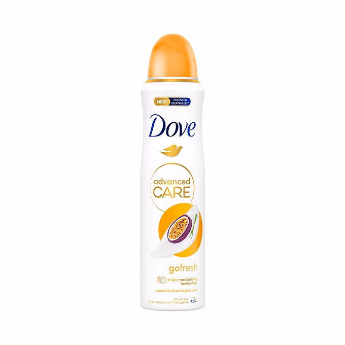 Izzadásgátló deo DOVE Go Fresh Passiógyümölcs és Citromfű 150ml