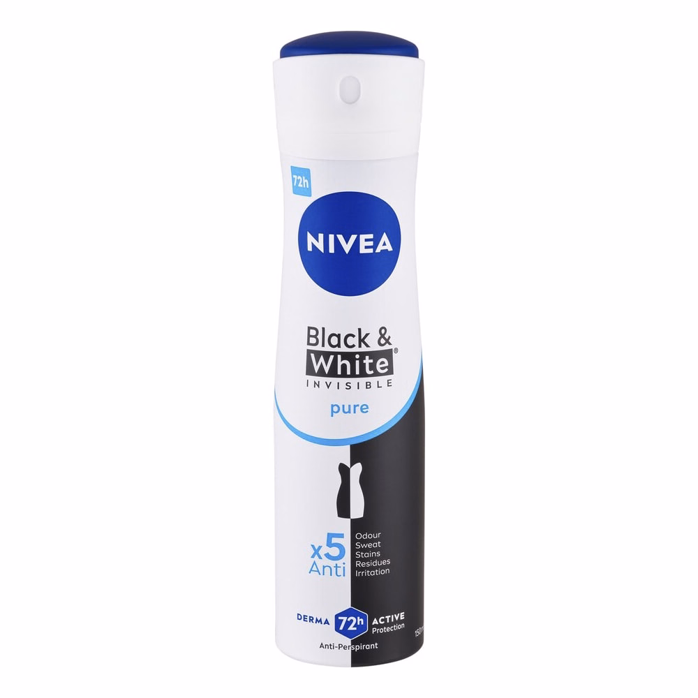 Izzadásgátló deo NIVEA B&W invisible pure 150 ml