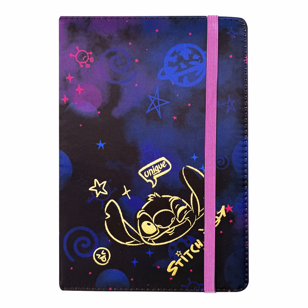 Jegyzetfüzet vonalas COOLPACK Stitch Gold 1. A/5 80 lapos gumis