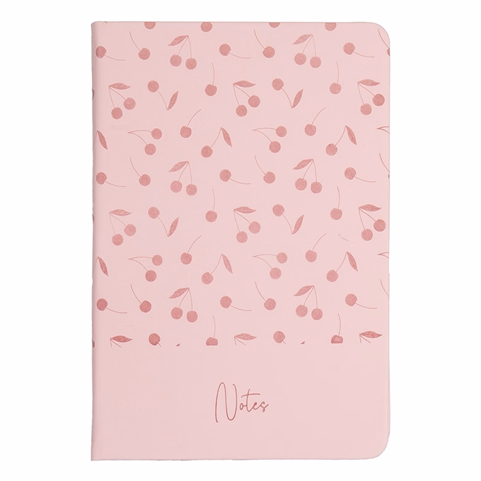 Jegyzetfüzet vonalas CREATIVE Cute cherry B/5 96 lapos keményfedelű