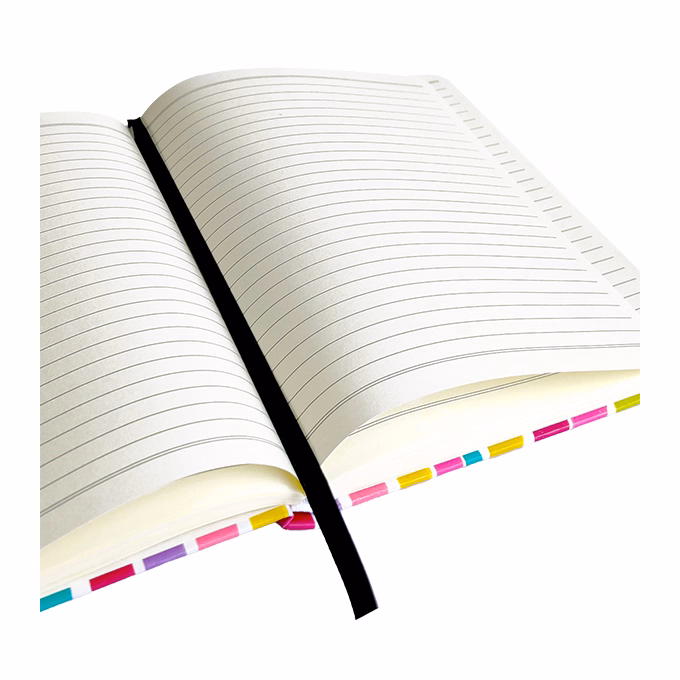 Jegyzetfüzet vonalas SPOKO A/5 96 lapos gumis keményfedeles rózsaszín ecset