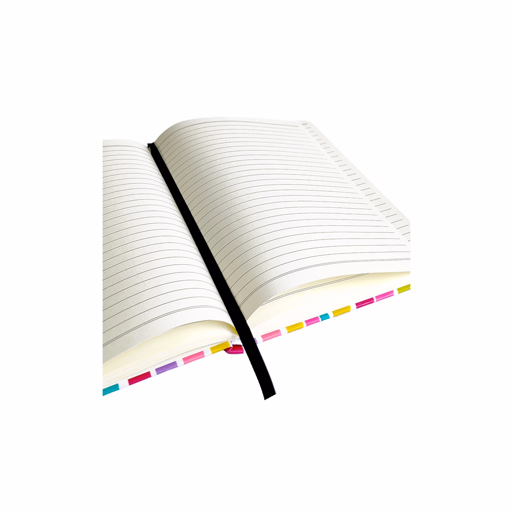 Jegyzetfüzet vonalas SPOKO A/5 96 lapos gumis keményfedeles rózsaszín ecset