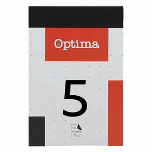 Jegyzettömb kockás OPTIMA 100x170mm 50 lapos