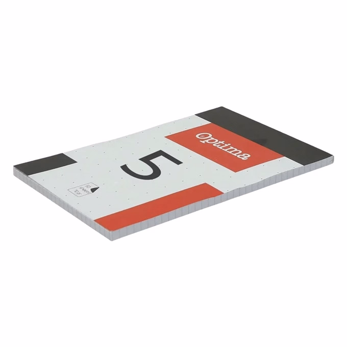 Jegyzettömb kockás OPTIMA 100x170mm 50 lapos
