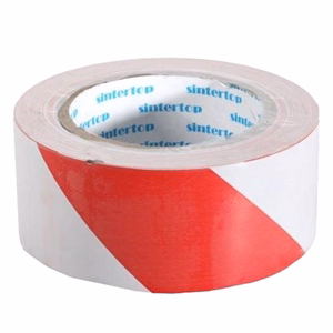 Jelzőszalag SINTERTOP 50 mm x 33 m öntapadós piros-fehér