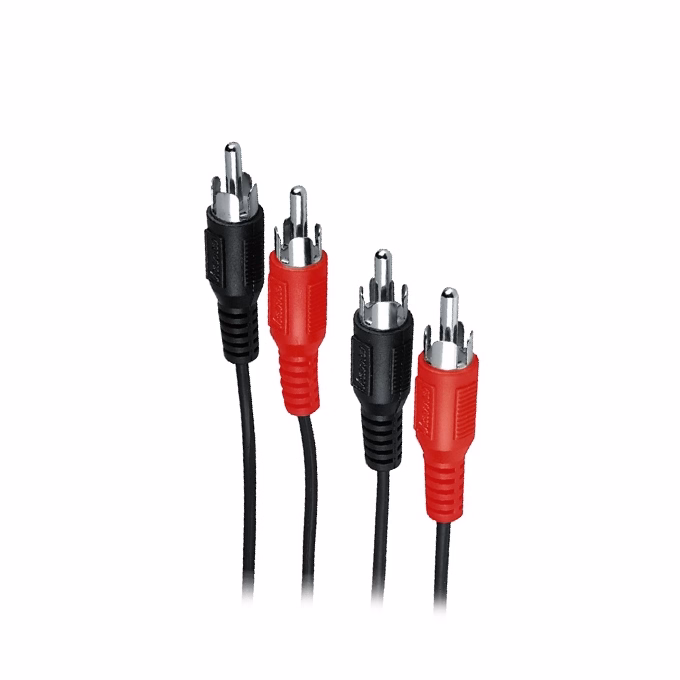 Kábel HAMA Eco 2RCA összekötő 1,5m fekete