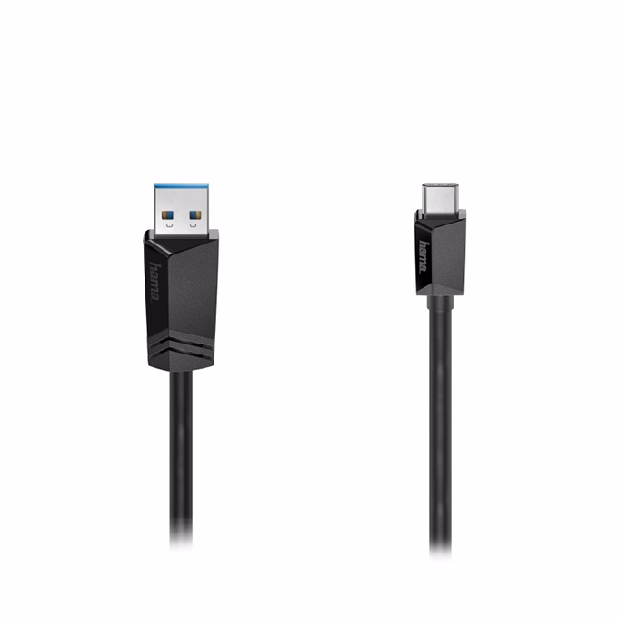 Kábel HAMA USB-A/USB-C 3m fekete