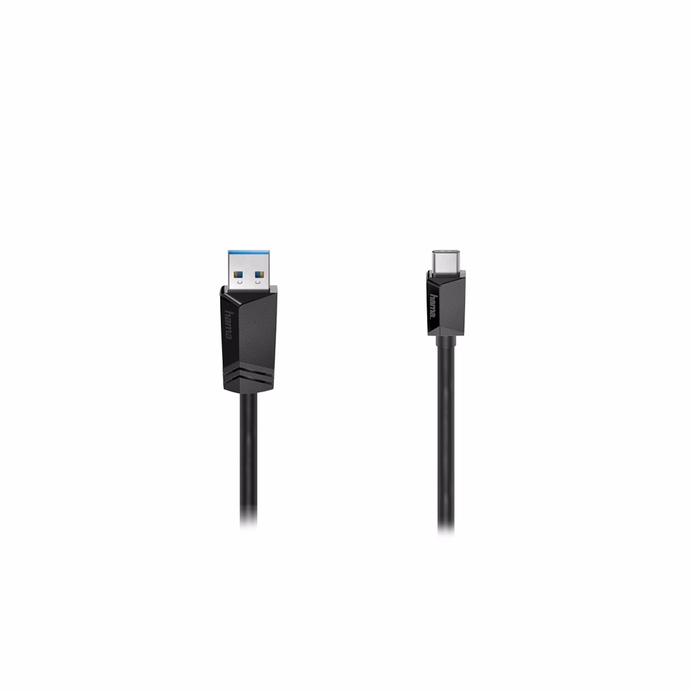 Kábel HAMA USB-A/USB-C 3m fekete
