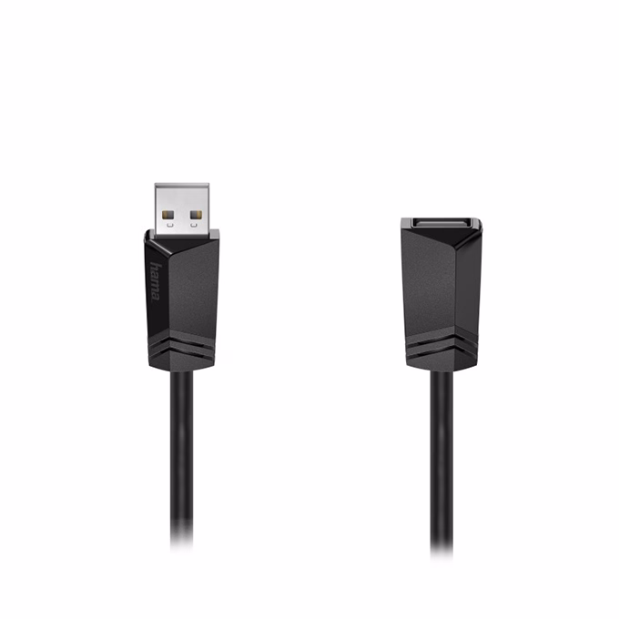 Kábel HAMA USB-A hosszabbító 0,75m fekete