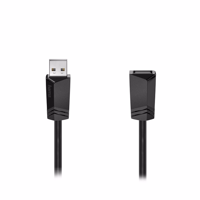 Kábel HAMA USB-A hosszabbító 1,5m fekete