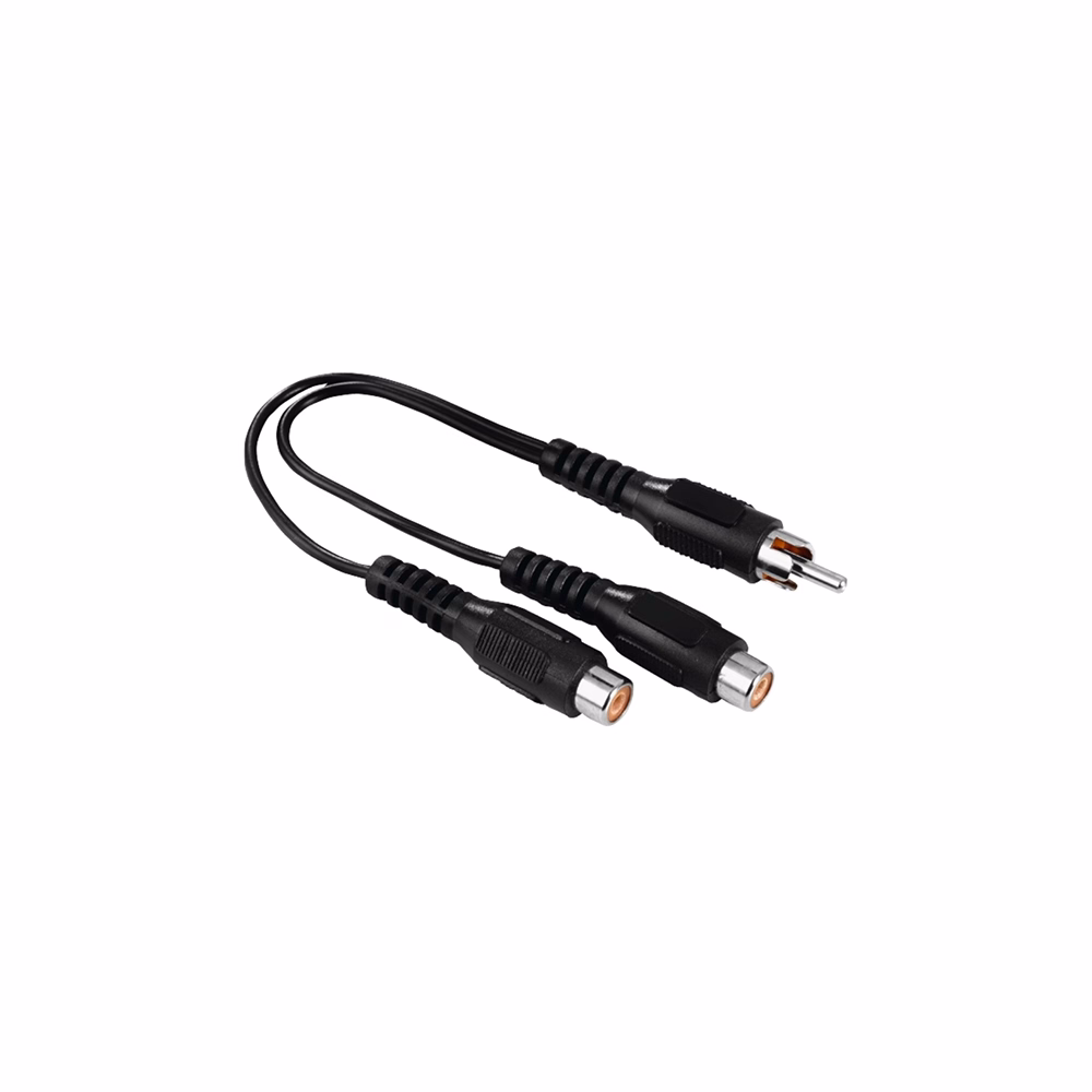 Kábel elosztó HAMA 1RCA/2RCA fekete