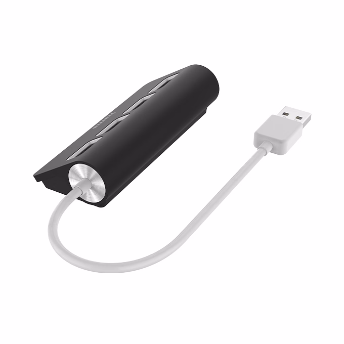 Kábel elosztó HAMA USB 2.0 + 4xUSB 2.0 fekete