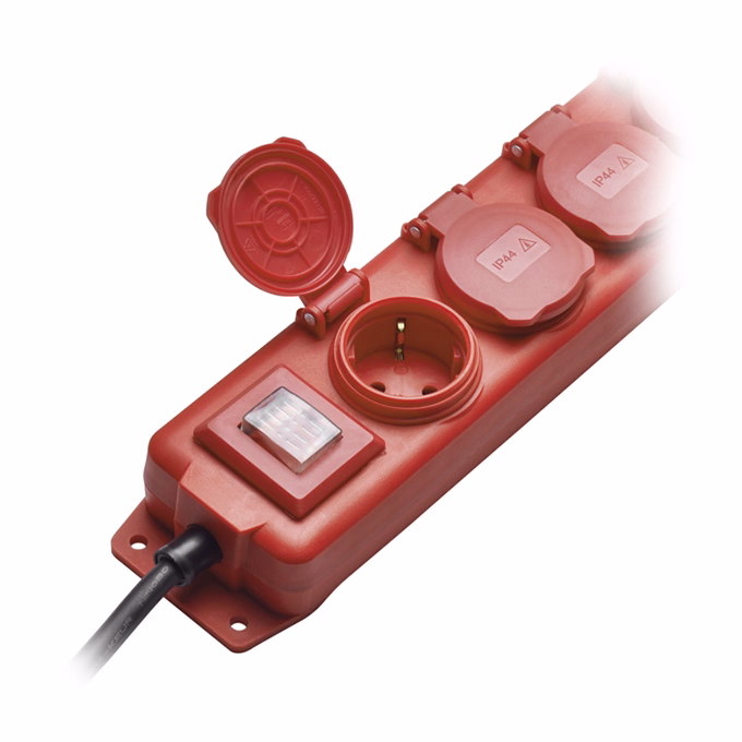 Kábel hosszabbító EMOS 4 aljzat 3m kapcsolóval IP44 fehér