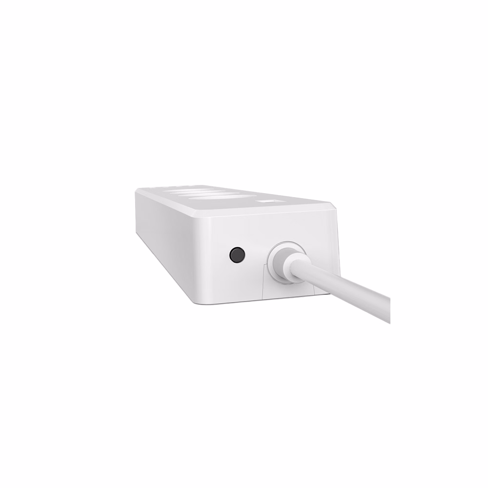 Kábel hosszabbító HAMA 4 aljzat + 4xUSB-A 1,7m túlfeszültség védett okos WIFI fehér