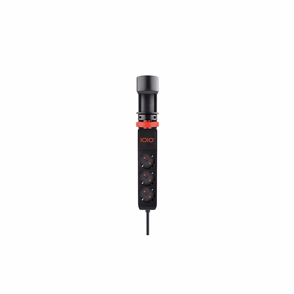 Kábel hosszabbító IOIO asztalhoz rögzíthető 3 aljzat 1,5m, 2xUSB-A, 1xUSB-C fekete