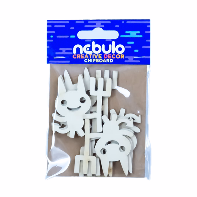 Karton dekoráció NEBULO ördögök 6 darabos