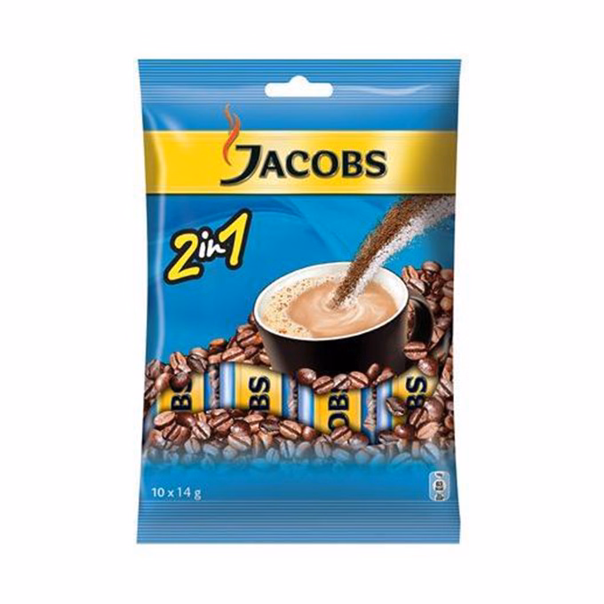 Kávé instant JACOBS 2in1 10x12,4 g