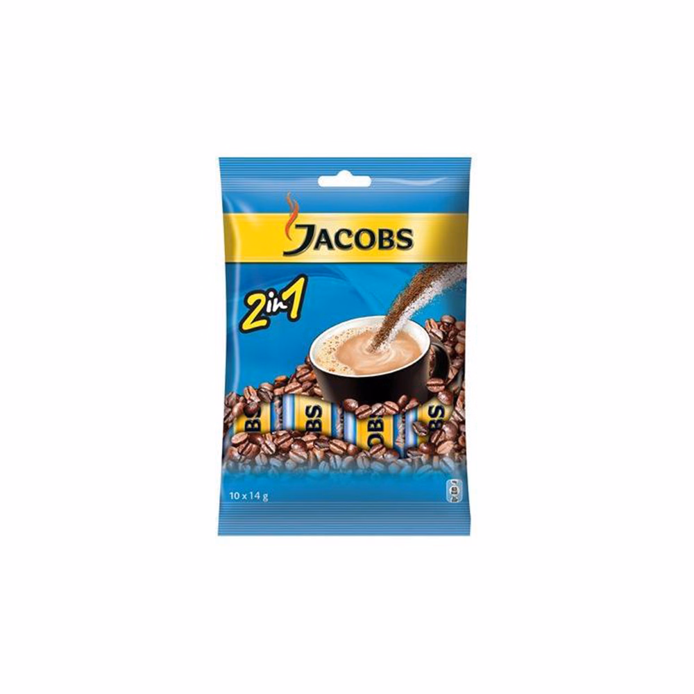 Kávé instant JACOBS 2in1 10x12,4 g