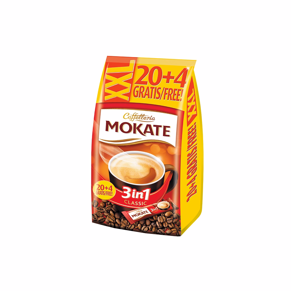 Kávé instant MOKATE 3in1 Classic 24x17 g