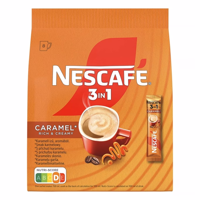 Kávé instant NESCAFE 3in1 Caramel 8x16 g