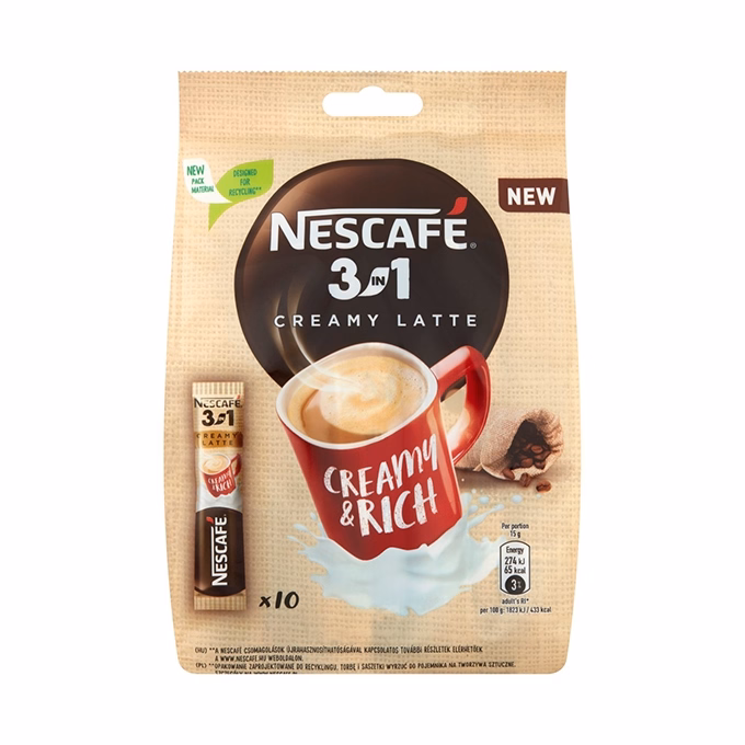 Kávé instant NESCAFE 3in1 Creamy Latte 10x15 g