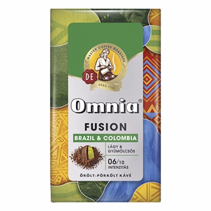 Kávé őrölt DOUWE EGBERTS Omnia Fusion Brazil & Colombia 225 g
