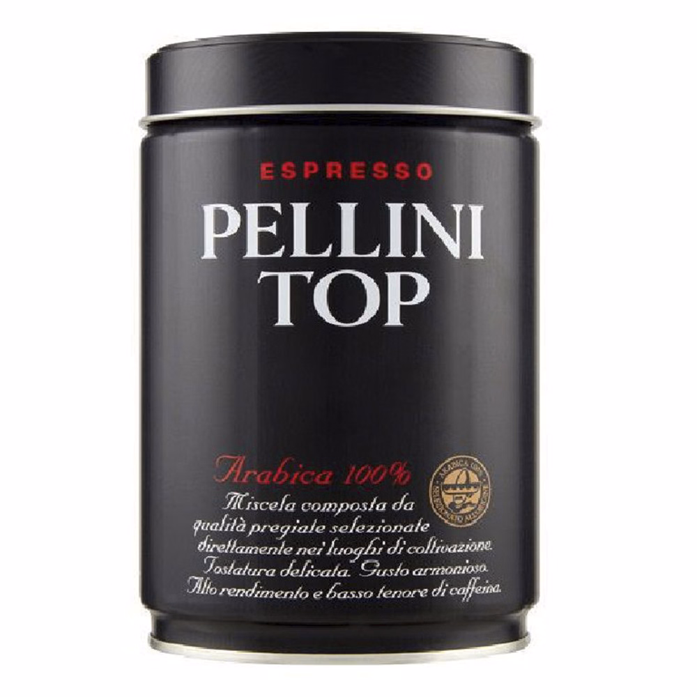 Kávé őrölt PELLINI TOP 100% arabica fém dobozos 250 g