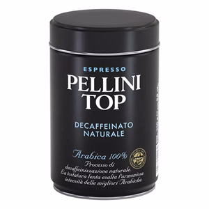 Kávé őrölt PELLINI Top koffeinmentes fém dobozos 250 g
