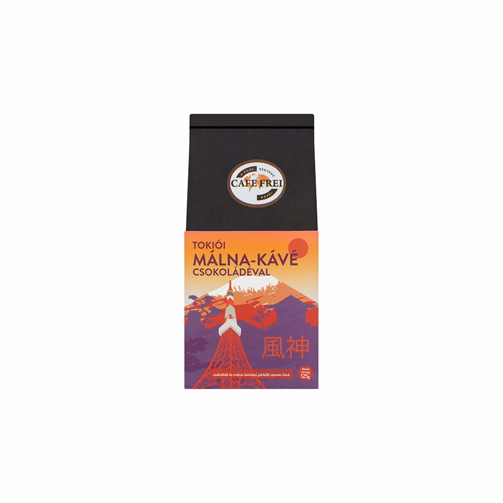 Kávé szemes CAFE FREI Tokiói Csoki-Málna 125 g
