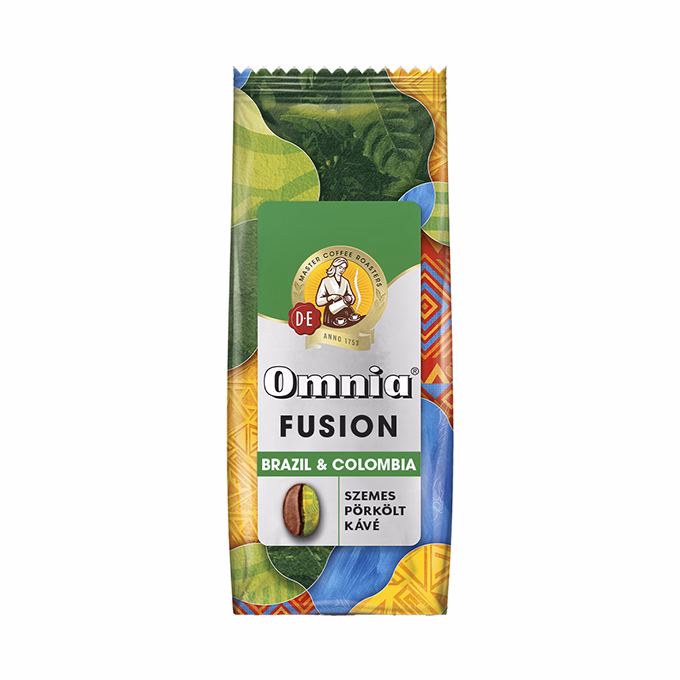 Kávé szemes DOUWE EGBERTS Omnia Fusion Brazil & Colombia 900 g
