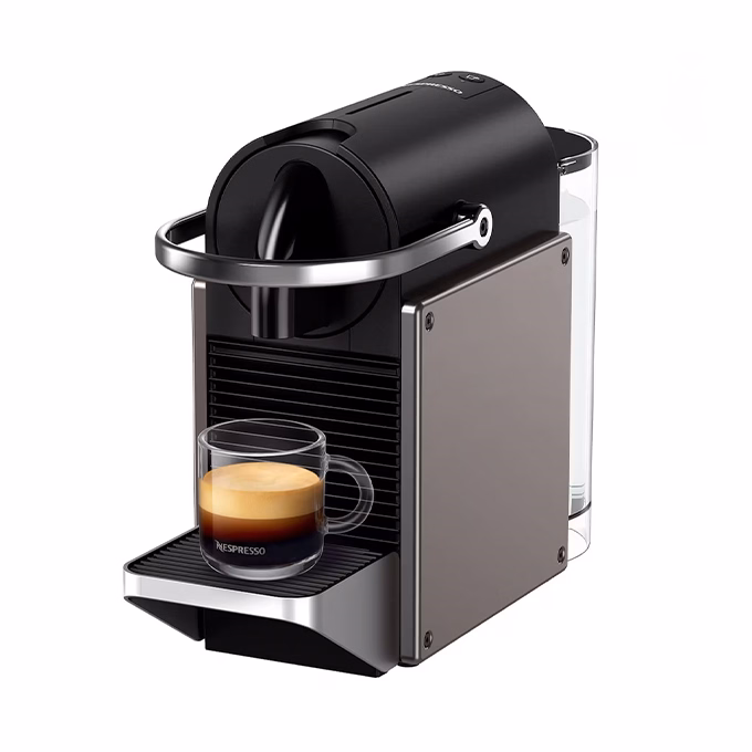 Kávéfőző kapszulás PIXIE EN127.S 19 bar Nespresso titán