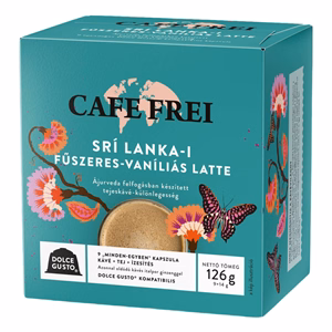 Kávékapszula CAFE FREI Dolce Gusto Srí Lanka-i fűszeres vaníliás latte 9 kapszula/doboz