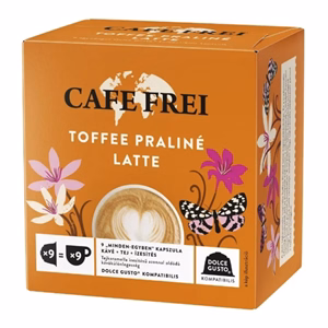 Kávékapszula CAFE FREI Dolce Gusto Toffee Praliné Latte 9 kapszula/doboz