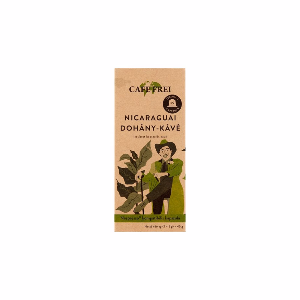 Kávékapszula CAFE FREI Nespresso Nicaraguai dohánykávé 9 kapszula/doboz