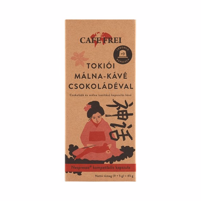 Kávékapszula CAFE FREI Nespresso Tokiói csokoládés-málna 9 kapszula/doboz