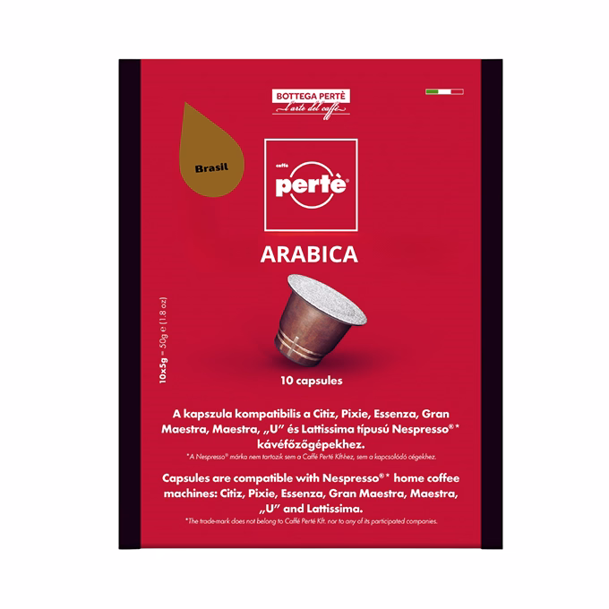 Kávékapszula CAFFÉ PERTÉ Brazil 100% arabica 10 darab/doboz