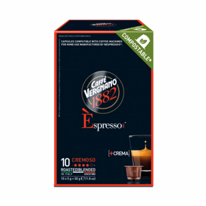 Kávékapszula CAFFÉ VERGNANO Nespresso Cremoso 10 kapszula/doboz