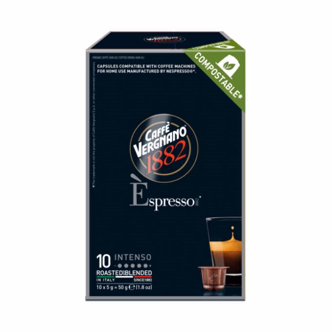 Kávékapszula CAFFÉ VERGNANO Nespresso Intenso 10 kapszula/doboz